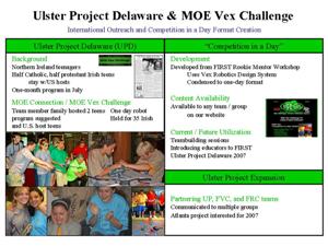 Ulster Project Delaware & MOE Vex Challenge