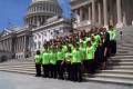 The Miracle Workerz on the steps of the Capitol building.