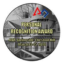 Personal Recognition Award