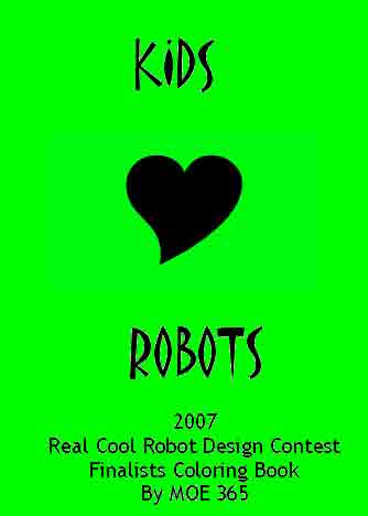 Kids Luv Robots Coloring book